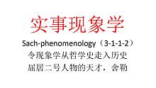 【主义主义】实事现象学（3-1-1-2）——令现象学从哲学史走入历史，屈居二号人物的天才，舍勒