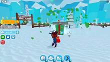 木子秋ROBLOX雪人模拟器！在冬天里面堆雪人打雪仗啦