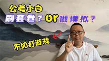 公考小白刷套卷？做模拟？有这个时间不如打游戏！