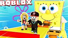 炯囧侠解说 ROBLOX逃离海绵宝宝的乐园 我穿过海绵宝宝的身体！
