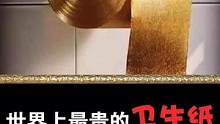 世界上最贵的卫生纸一卷900W，什么样的屁屁才能配得上它？#卫生纸 #世界上最贵的东西 #世界之最