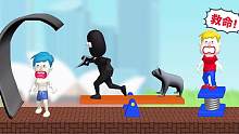 救救小哥哥游戏 小哥哥被一只考拉撞飞了
