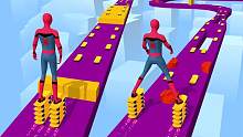 滑板跑酷游戏 帮蜘蛛侠收集滑板