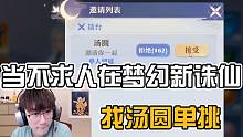 当不求人在梦幻新诛仙找汤圆单挑