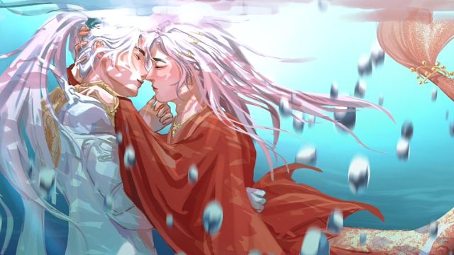 【procreate】俊哲rps同人衍生|浪浪钉|天昭大师兄x锦鲤庄主—水面下