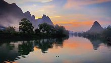 朝暮时的桂林，不同的美。