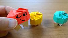 超好玩的折纸小怪人，按一下它会发生什么？夏日解压神器就是这个了！