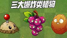 植物大战僵尸：pvz三大爆炸类植物！你更喜欢哪个？