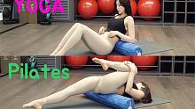韩国美女GGotBBang TV的瑜伽练习3