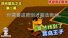 Roblox寻找菜鸟之王故事：竟然找到了菜鸟王子而且要击败他！