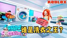 Roblox洗衣机模拟器：摆了个洗衣摊！5块钱帮洗一件脏衣服！