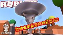 Roblox龙卷风模拟器：能喷火的龙卷风见过吗？红色的龙卷风！