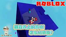 Roblox方块生存：天空中的方块太诡异！要想站在它上面比登天还难