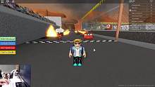 roblox“赛车总动员”波波仔解说：跟赛车们一起逃离着火的赛道！