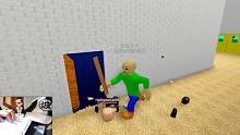 roblox“巴尔迪的基础知识”波波仔解说：大秃瓢巴尔迪抓学生啦！