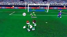 波波仔解说 roblox 终极足球：光头队友连进4球！躺赢的感觉真好