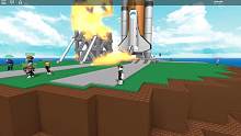 波波仔解说 roblox 自然灾害模拟器：航天飞机周围着火啦！