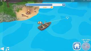 波波仔解说 roblox 钓鱼模拟器：孤独的在船上钓鱼！