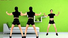 火爆DJ瘦身操，加长版健身操《百花香dj》正背面同步
