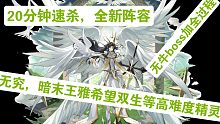 【帅佬/奥奇传说】20分钟速杀无牛boss全过程启元极无究双精灵秩序幻诺希望暗末王雅可无光次贫民稳定