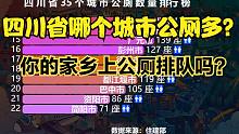 四川35个城市公厕数量排行榜，看看你的家乡有多少公厕？