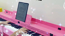 梵蒂格立式电钢琴，粉红的配色击中你的少女心它不仅是颜色好看而且它的音色和手感也是媲美真钢的存在，超高