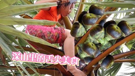 大姐真是饿心慌了，河里抓上螃蟹就吃，幸亏发现这棵诱人的野果树