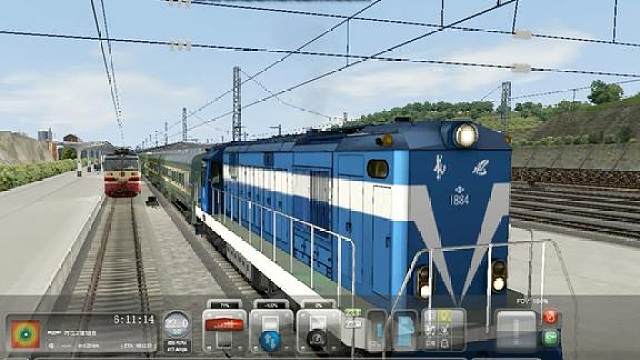 模拟火车中国站 驾驶df5机车 老成渝南段调车任务