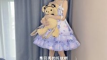 这条紫色的小裙子你们喜欢吗～