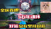 斗罗大陆魂师对决:全区首爆5万年魂环，好运总在坚持过后！
