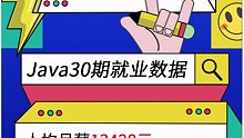 Java30期就业数据，人均13428元
