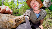 【狼叔荒野探险】被巨型鼉龟咬一口是什么体验