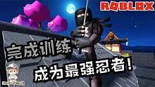 Roblox忍者训练逃生：完成师傅的训练！成为强大的忍者！
