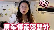 这里荒郊野外的，大半夜的，这个人想干嘛？为什么贴着我们的房车走来走去？#房车 #自驾游 #旅行