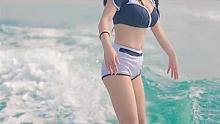 我是巧克力 乖巧刻苦又努力 #小姐姐泳装 #变装 #高颜值海岛度假泳衣
