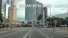 【超清美国】第一视角 早晨的迈阿密 城市街景 (1080P高清版) 2021.8