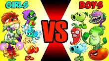 Team BOY vs GIRL - Who Will Win? - PvZ 2 Plant vs 