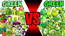 Team GREEN 50% vs GREEN 100% - Who Will Win? - PvZ