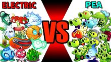 Team ELECTRIC vs PEA - Which Team Plant Will Win? 