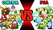 Team Plants CONTROL vs PEA - Who Will Win? - PvZ 2