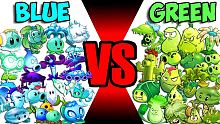 Team BLUE vs GREEN - Who Will Win? - PvZ 2 Plant V