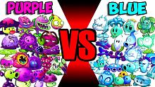Team BLUE vs PURPLE - Who Will Win? - PvZ 2 Plant 
