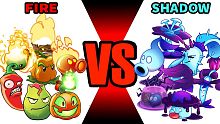 Team Plant FIRE vs Team Plant SHADOW- PvZ 2 Plant 