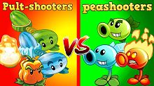 Team PEA vs Team Pult - Who Will Win? - PvZ 2 Plan