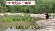 小伙花20块钱买个鱼竿，钓了多少鱼？遭到小舅子和媳妇的嘲笑！