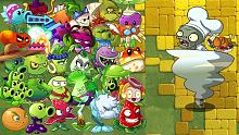 PvZ 2 All Plants Power Up vs Food Fight Jester Zom