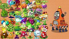 PvZ 2 All Plants Power Up vs Robo Cone Zombie