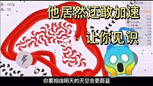 贪吃蛇大作战，都这样了他还敢加速，只能说这游戏玩的太溜。