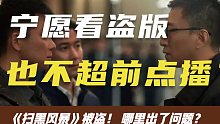 扫黑风暴被盗版？部分网友宁愿看盗版，也不超前点播！盗版网站是如何盈利的？【商业】