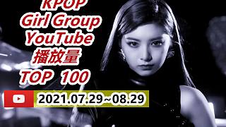 【女团百榜油管篇】Kpop女团MV油管播放量top100（第二期，截止时间2021/08/29）